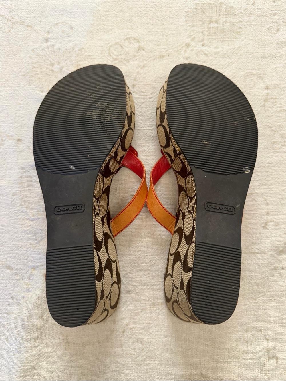 COACH Fish Themed Wedge Sandals - Picture 9 of 9
